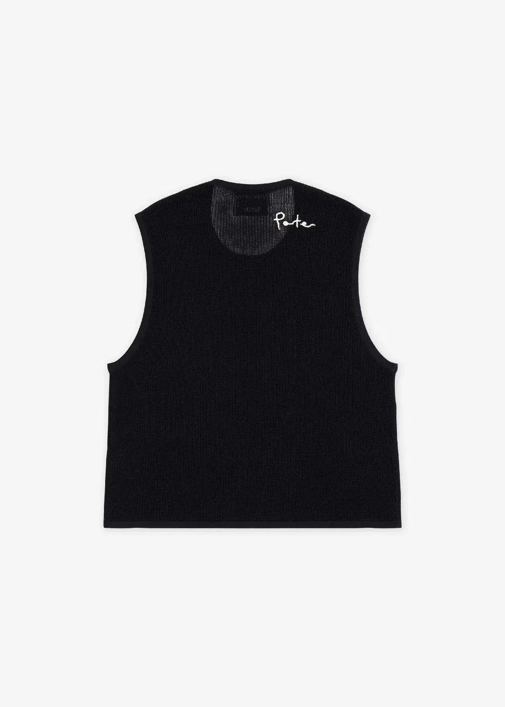 Porter James Sports Knitted Mesh Vest Black | PORTER JAMES SPORTS | Mad About The Boy