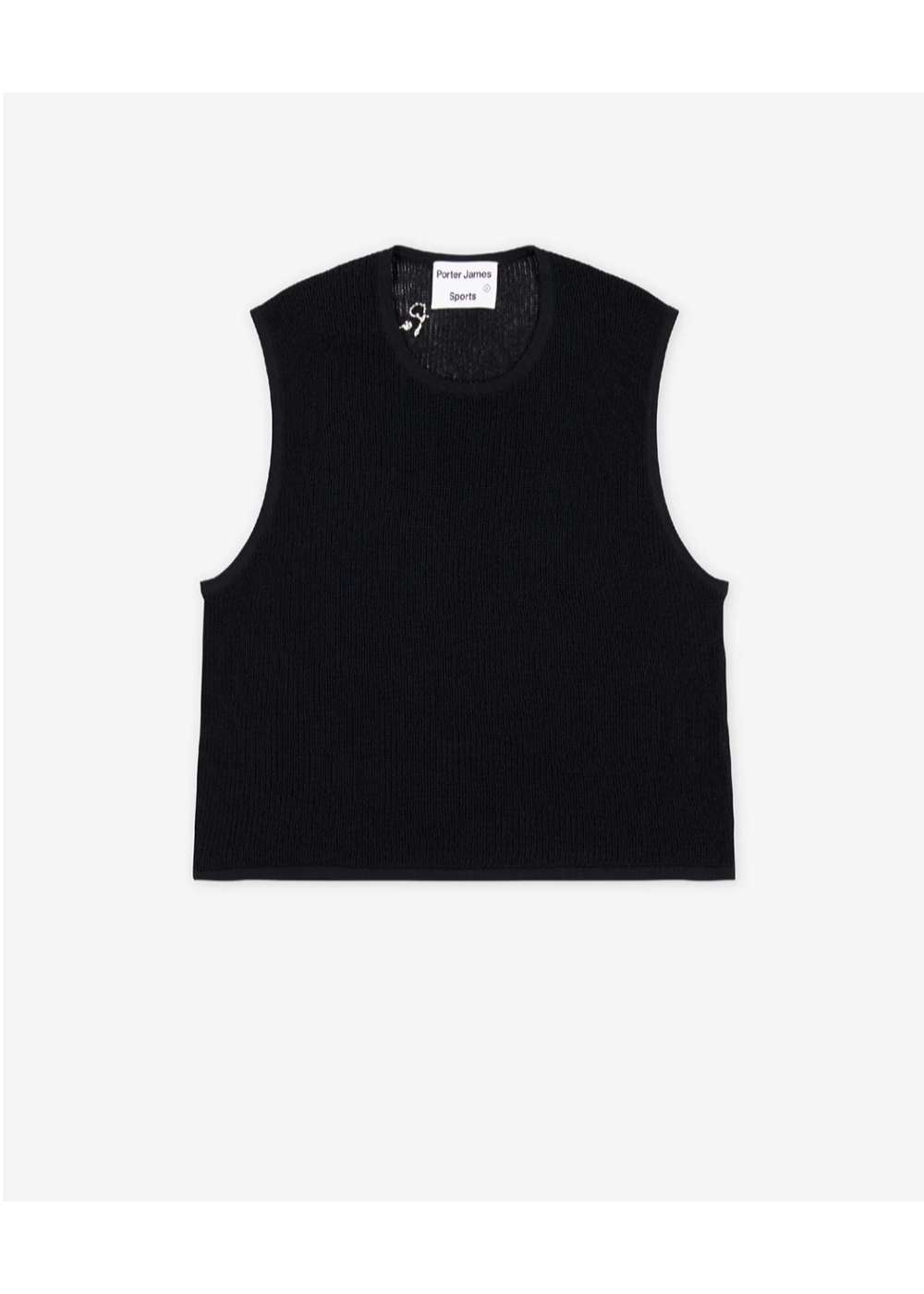 Porter James Sports Knitted Mesh Vest Black | PORTER JAMES SPORTS | Mad About The Boy