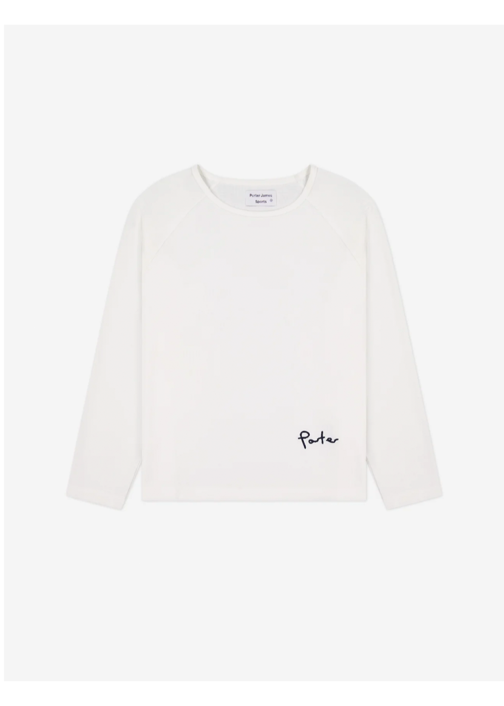 Porter James Sports Long Sleeve Waffle Raglan White | PORTER JAMES SPORTS | Mad About The Boy
