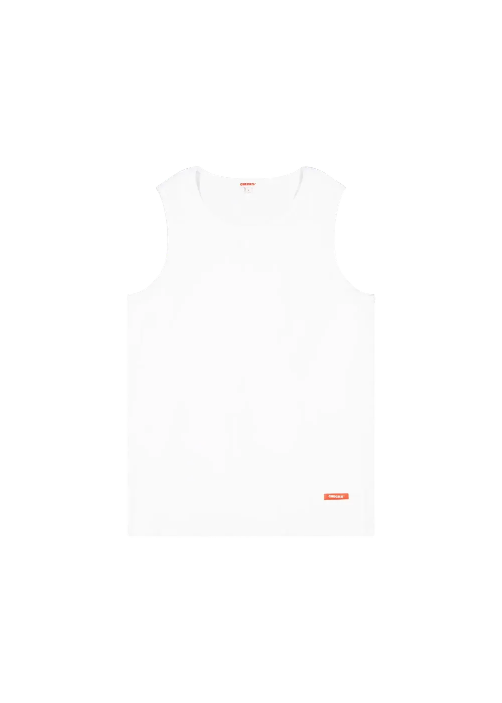 Ribbed Tank White | Checks Downtown | Mad About The Boy